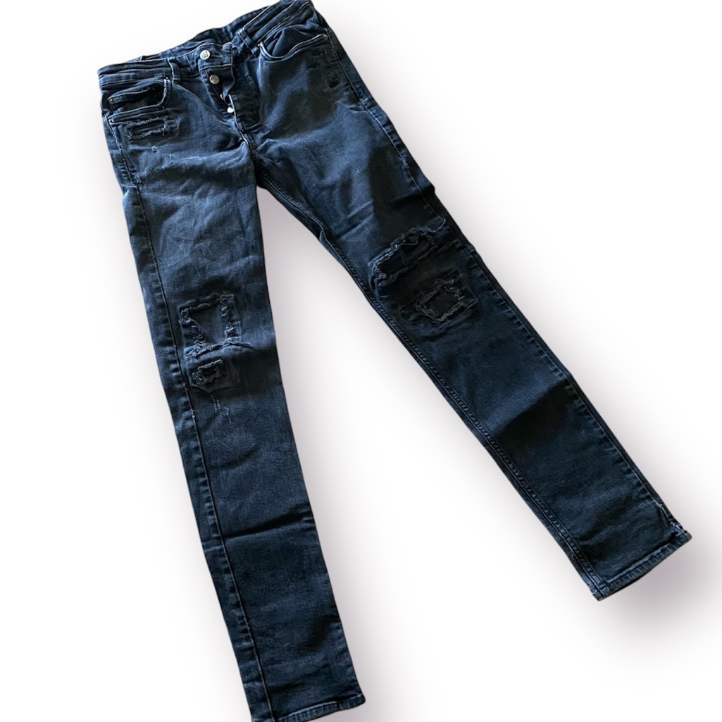 Ksubi Chitch Boneyard Black Denim Skinny Jeans Men's Size 31 Rock Star